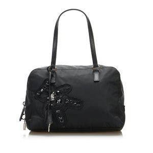NWT PRADA Nylon Raso Bear Handbag